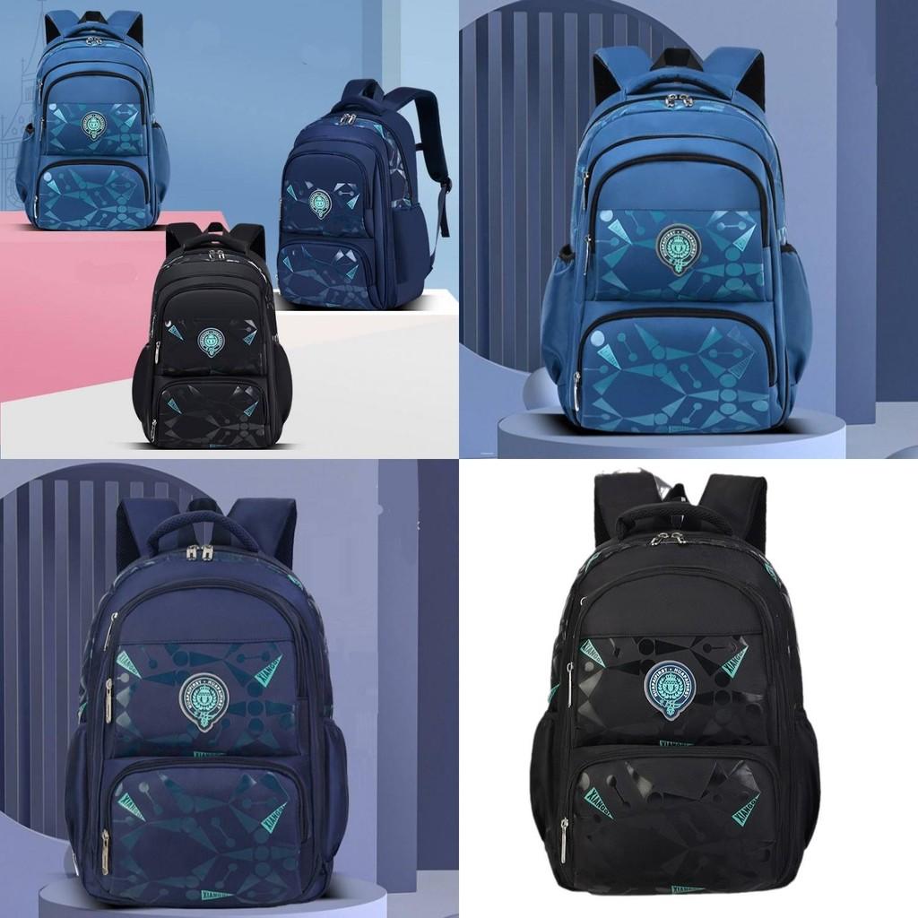 Trendy Korean Style Casual Children's Backpack For Grade 1 To 6 Lightweight Nylon School Bag