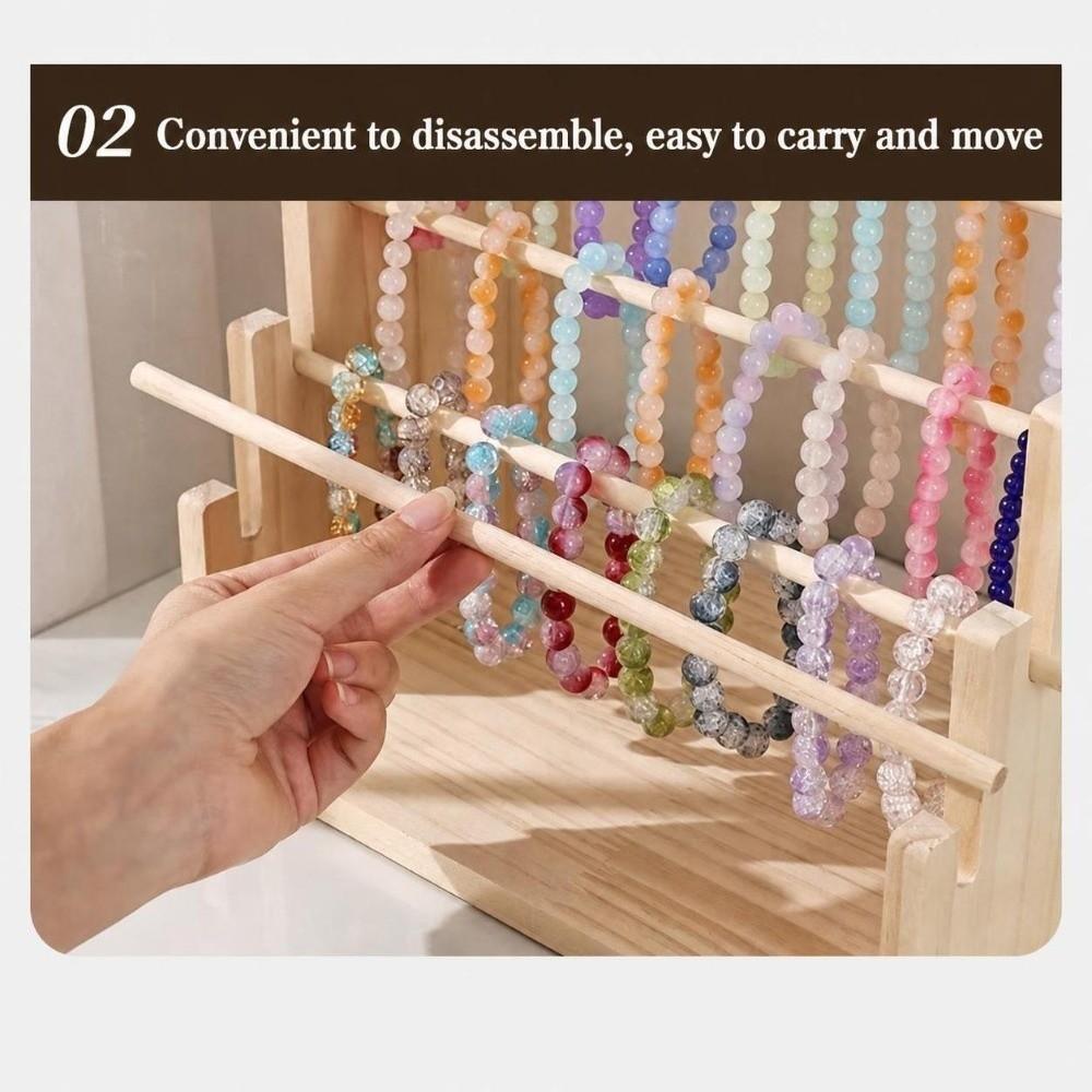 Detachable Bracelet Bangle Holder Wooden Necklace Keychain Organizer Shop Retail & Home Use