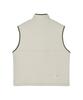 Beyond Closet [Collection Line] Retro Pop Detail Half Zip-Up Vest Ivory