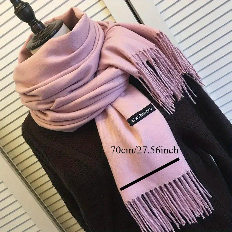 Χειμερινό Γυναικείο Κασκόλ Κασμίρ Σάλια Περιτυλίγματα Γυναικείο Μονόχρωμο Μακρύ Χιτζάμπ Στόλες Πασμίνα Μπούφα Κρόσια Φθινόπωρο Κυρία Κεφαλόδεσμος