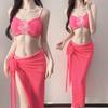 Thai Bikini Split Sexy Three-piece Hot Island Vacation Swimming Suit Female Girl Swimsuit New