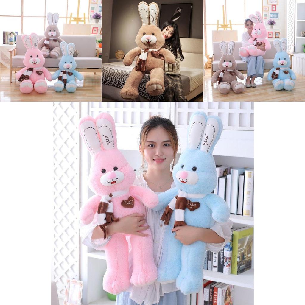 Adorable Large Bunny Plush Toy With Soft Pp Cotton Filling For Girls Ideal For Cuddling And Sleeping