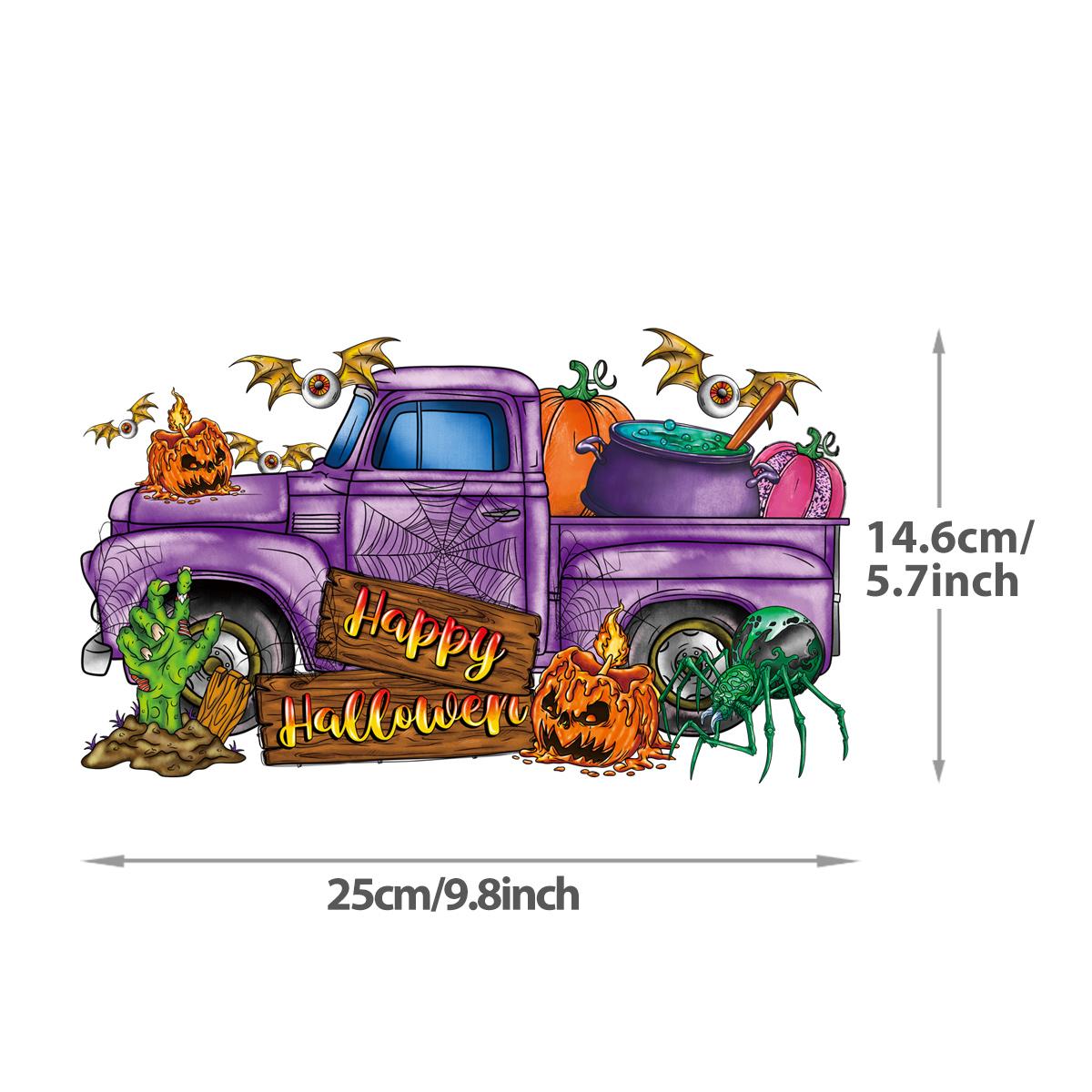 

calaveras de calabaza de Halloween, transferencia de calor para sudaderas con capucha, camisetas, pegatinas para ropa, pegatinas térmicas Diy