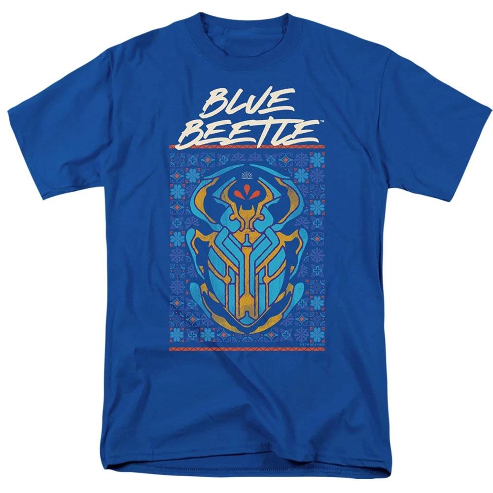 Blue Beetle - Stylized Scarab - Unisex Short Sleeve Children s T-shirt - Blue 120