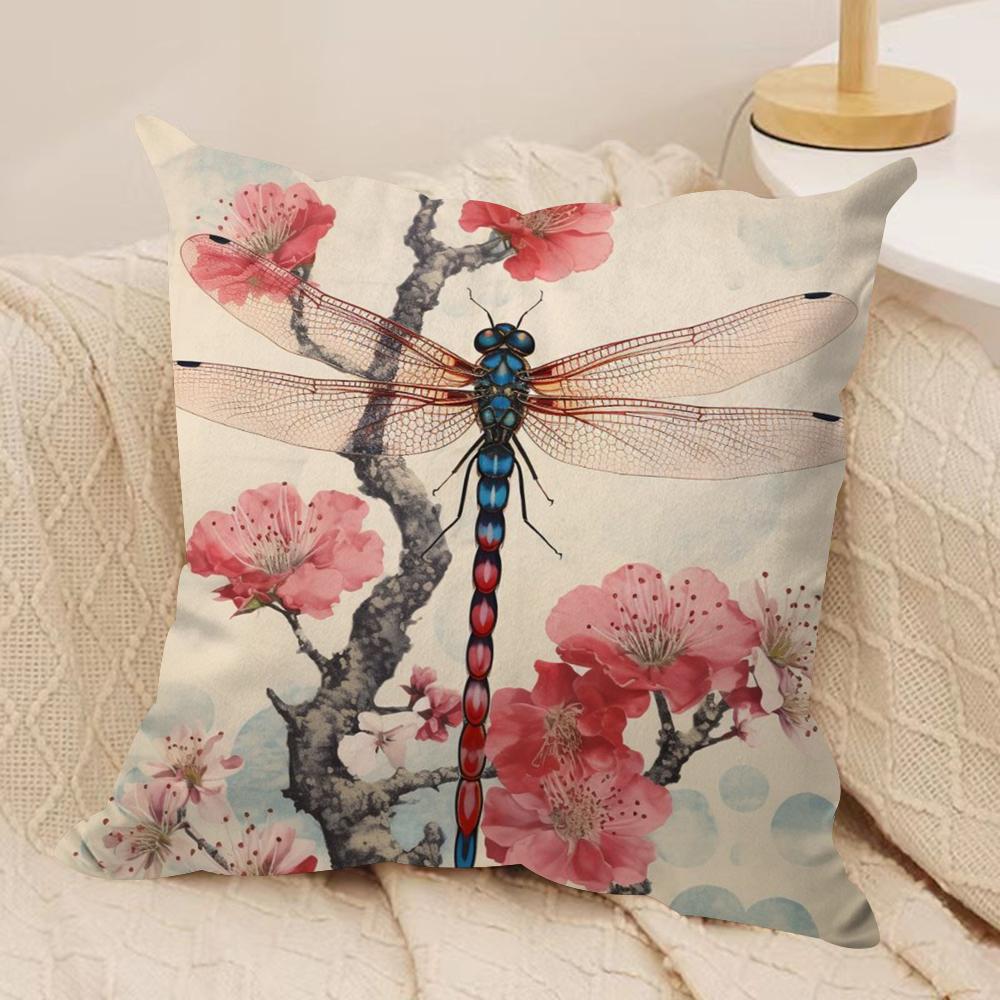 Vintage Floral Cushion Cover Soft Plush DoubleSided Printed Sofa Pillow Cushion Cover Cozy AllSeason Durable Decor Gift