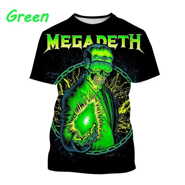 

Летняя мода 3D печать мужская личность интересные повседневные футболки топы S зелёный