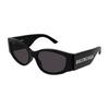Side Letter Decoration Irregular Shape Sunglasses Women Sunglasses BB0258S-001