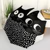 1pc Cat Pattern Automatic Open/Close, Foldable Compact Umbrella with 8-Rib Shaft, Perfect Gift For Men And Women, Casual Style, Vibrant Moti