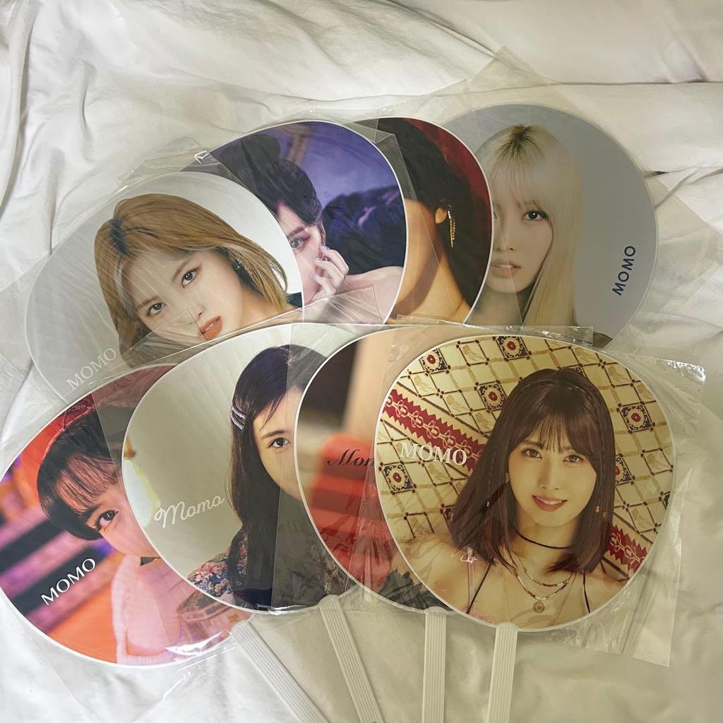 [USED] TWICE Momo Fans (14 pieces) - Sold individually