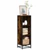 VidaXL Bookcase Smoked Oak 33.5x33x107.5 Cm Engineered Wood, Bookcase, Room Divider, Divider, Cabinet of 849156