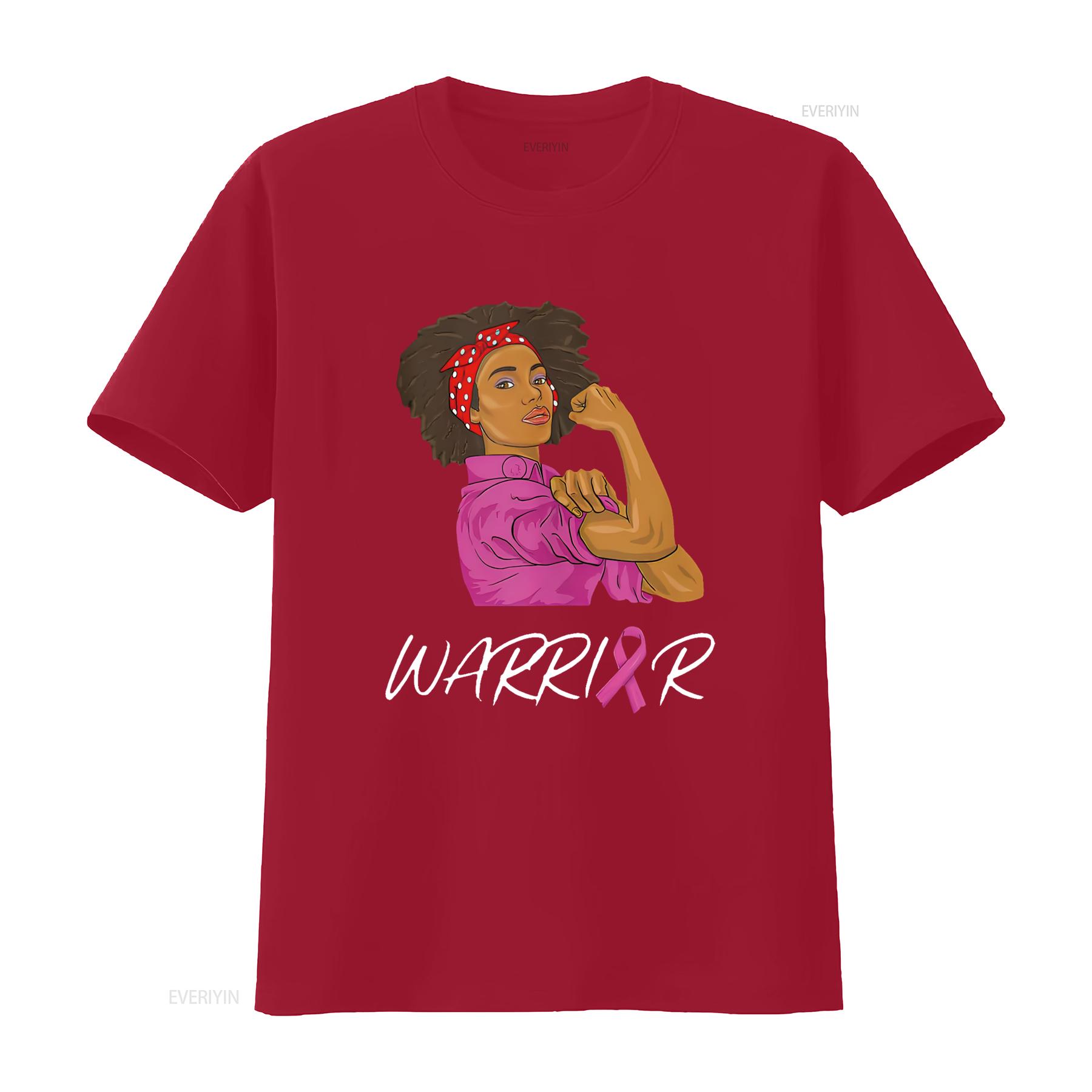 

Breast Cancer Awareness Black Women African American T Shirt 2XL vintage Washed fashion Breathable Soft streetwear homme Casual S
