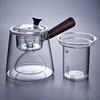 Handmade Heat-Resistant Glass Tea Infuser Pot with Strainer