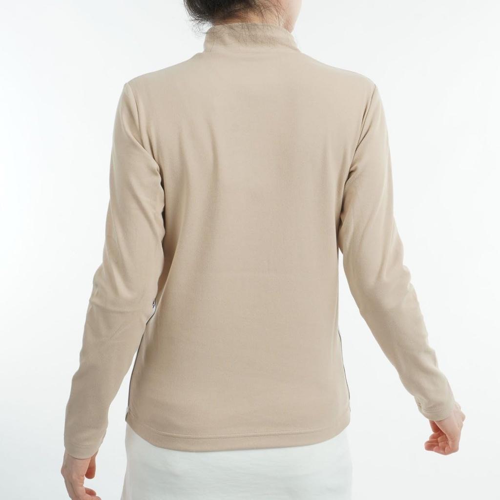 New Balance Long Sleeve Mock Neck Shirt and Golf Undershirt 2 Women's (Stretchable Warm) / / 012-4267505 041_Beige [L]
