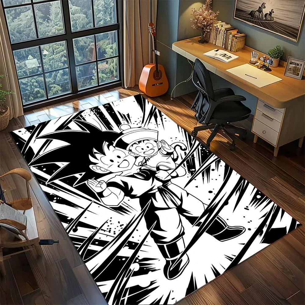 Dragon Ball!Rug Carpet Large Area Rug Non Slip Washable Floor Mat Gamer Room Bedroom Home Decor