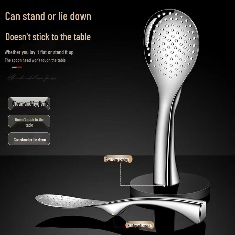Standing Stainless Steel Rice Spoon