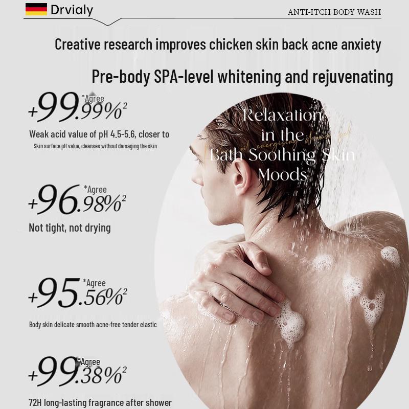 DRVIALY Juckreizlinderndes Feuchtigkeitsspendendes Duschgel