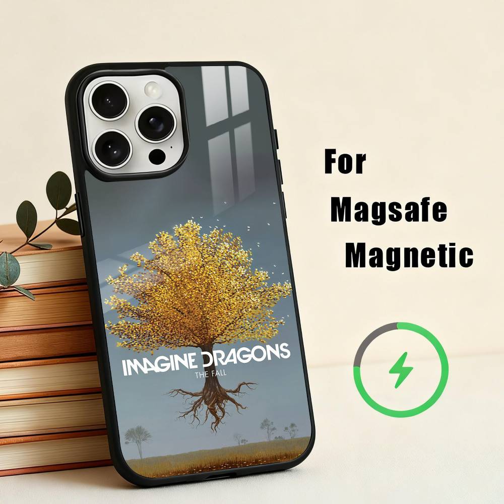 Anthemic BAND Imagine Dragons Phone Case For iPhone17,16,15,14,13,12,11 Plus,Pro Max Magnetic For Magsafe Wireless Charging