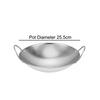 1Pc Stainless Steel Honeycomb Skillet Non-Stick With Handle Scratch-Resistant Cooking Pasta Steak Porridge Ramen
