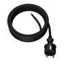 Kabel Zasilający Przewód Z Wtyczką Prostą 5M 3X1,5Mm2 16A Ip44 Czarny