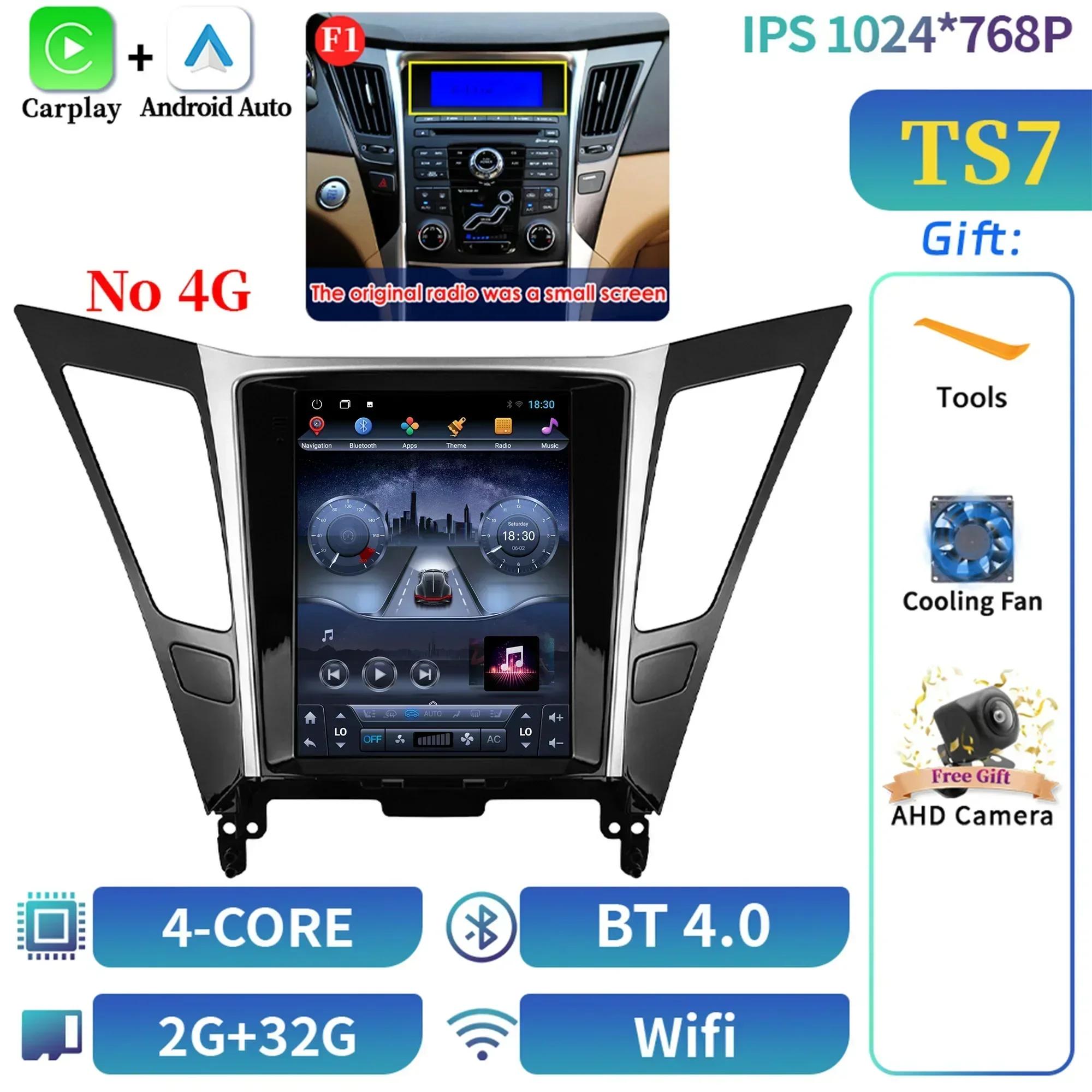 

9,7-дюймовый автомобильный радиоприемник мультимедиа видео GPS для Hyundai Sonata Yf 8 2010-2018 экран Android стерео 4G беспроводная навигация стерео G CHINA