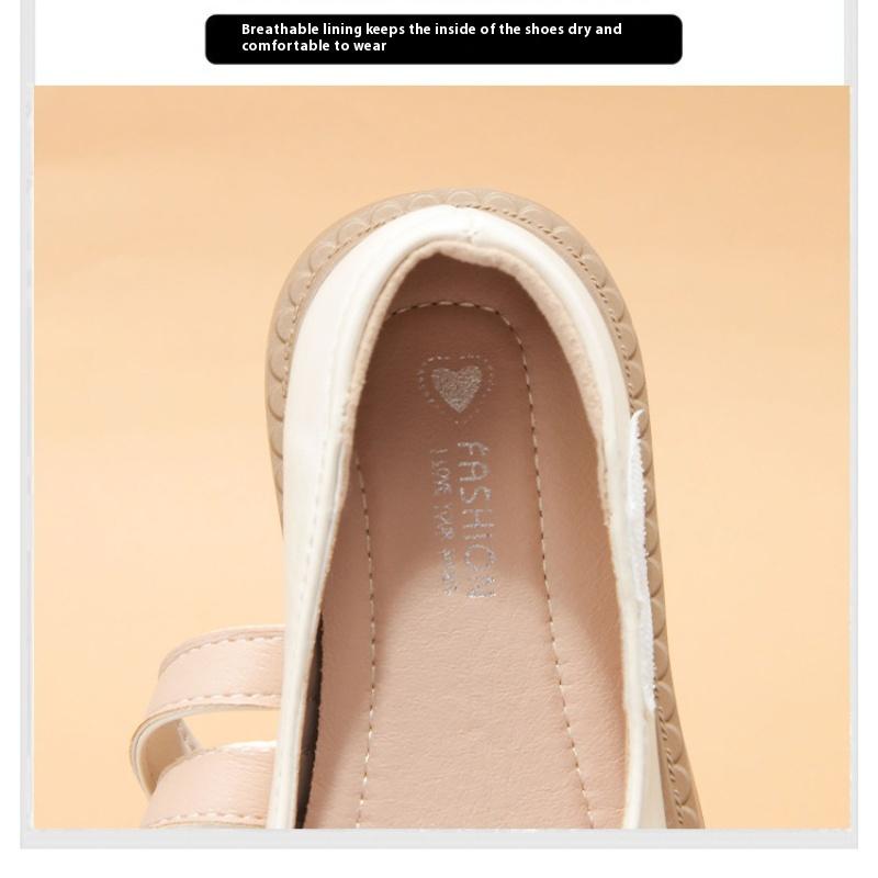 Spring New Children's Comfortable Non-slip Soft-soled Leather Shoes Retro Moccasins