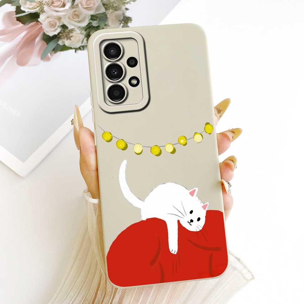 For Samsung A72 Case Rabbit Protector Soft Silicone Case Full Protective For Samsung Galaxy A72 SM-A725F Shockproof Phone Case