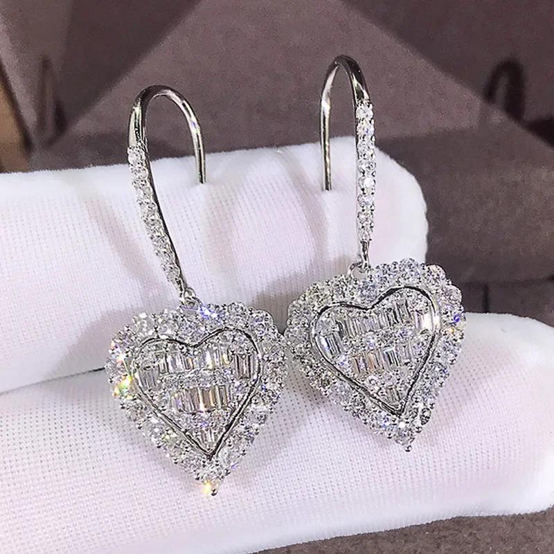 2026 New Colorful Crystal Zircon Bridal Earrings, European and American Personalized Fashion Trend, High End Jewelry