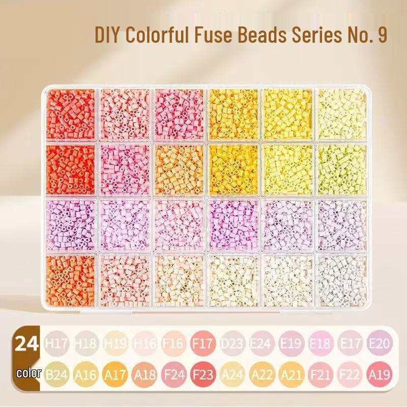 264-Color Fusion Perler Beads DIY Set: Complete Spectrum Educational Puzzle Toy, Individually Packaged