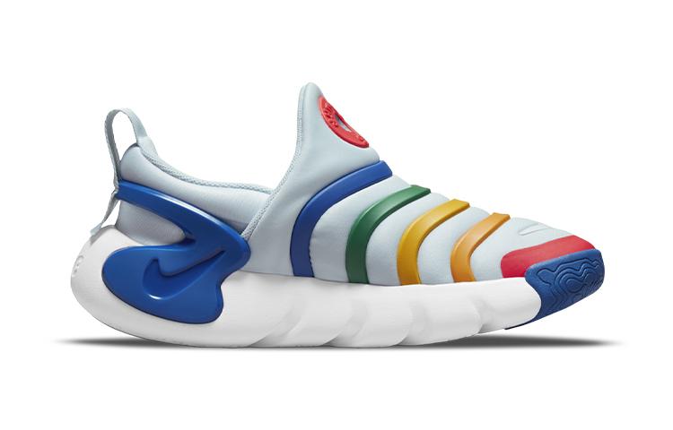 Nike Dynamo GO Low Top Sports Casual Shoes Blue Red Children Aged 3 7 Years Old DH3437-400