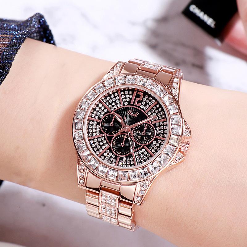 Steel Belt Diamond-Encrusted Women S Watch, Diamond-Encrusted Women S Watch, Fashion Watch, Waterproof Quartz Watch