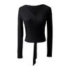 Women's Open Front Ballet Cardigan Dance Shawl Long Sleeve Bolero Shrug Shawl Jacket Wrap Cover Ups
