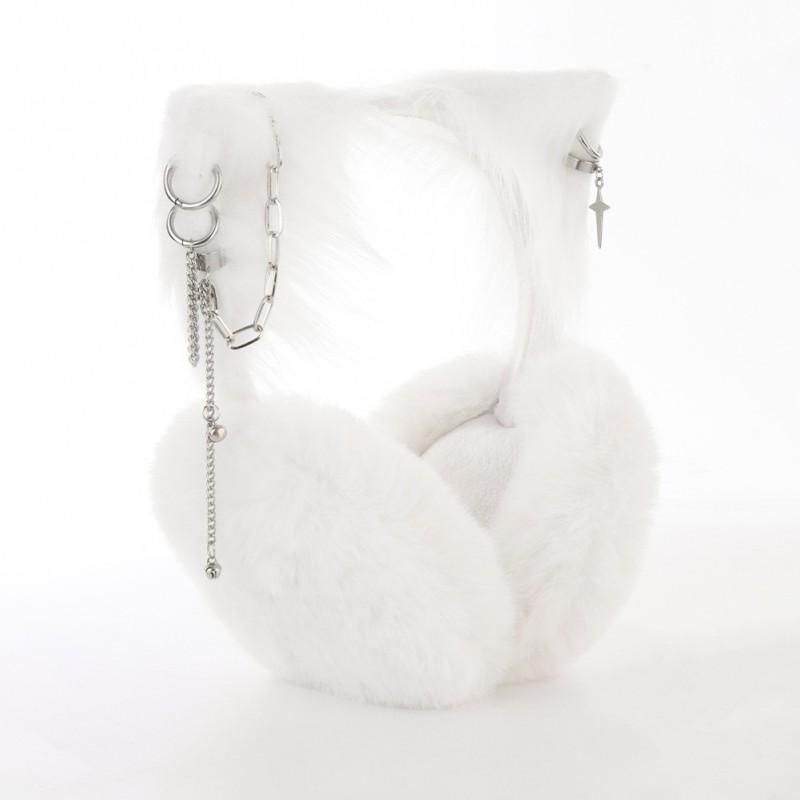 Cute Cat Ear Plush Earmuffs Winter Warm Covers Women
