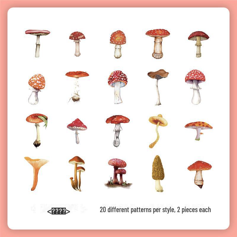 Yuezhen Retro Nature Sticker Pack: Flowers & Butterflies for Children's Handbooks