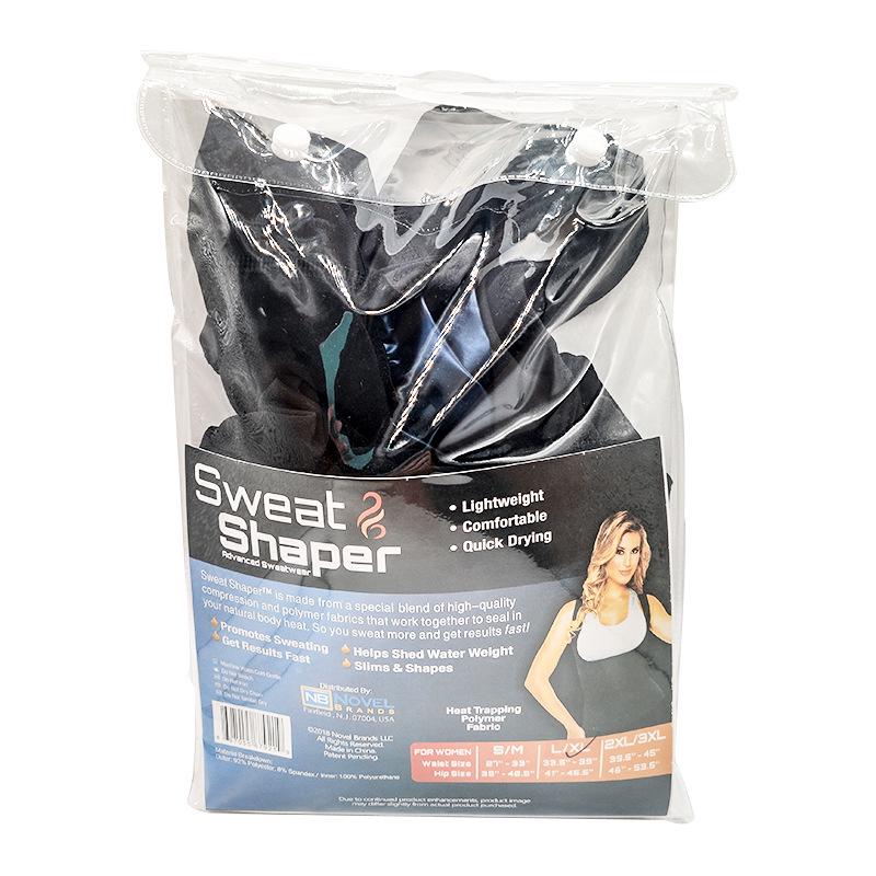 SWEAT SHAPER Women's Sauna Vest: Polymer Body Shaper in Silver