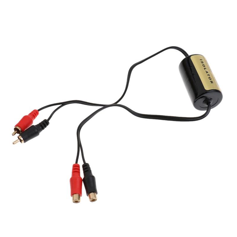 RCA Audio Noise Filter Suppressor Ground Loop Isolator Car Stereo 60W