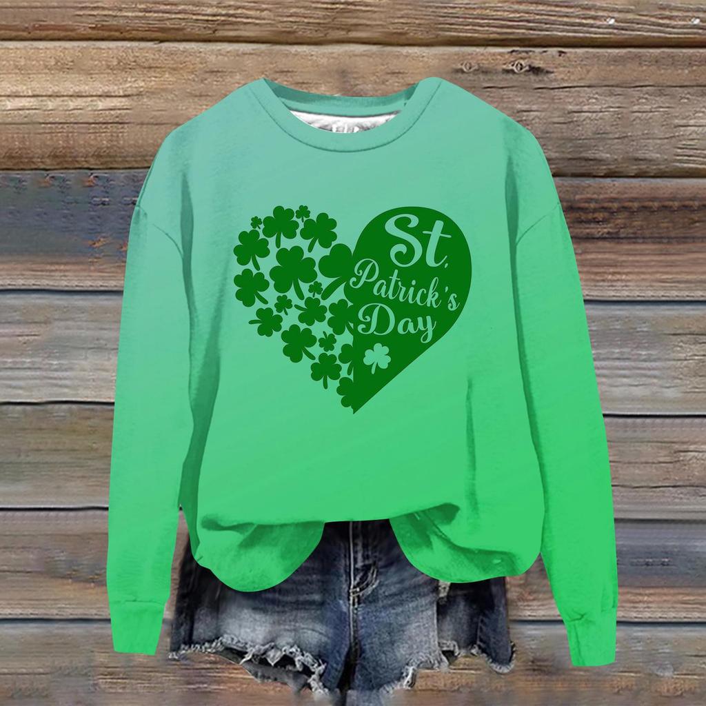 Women's Fashion Casual Long Sleeve Loose Printed Sweatshirt