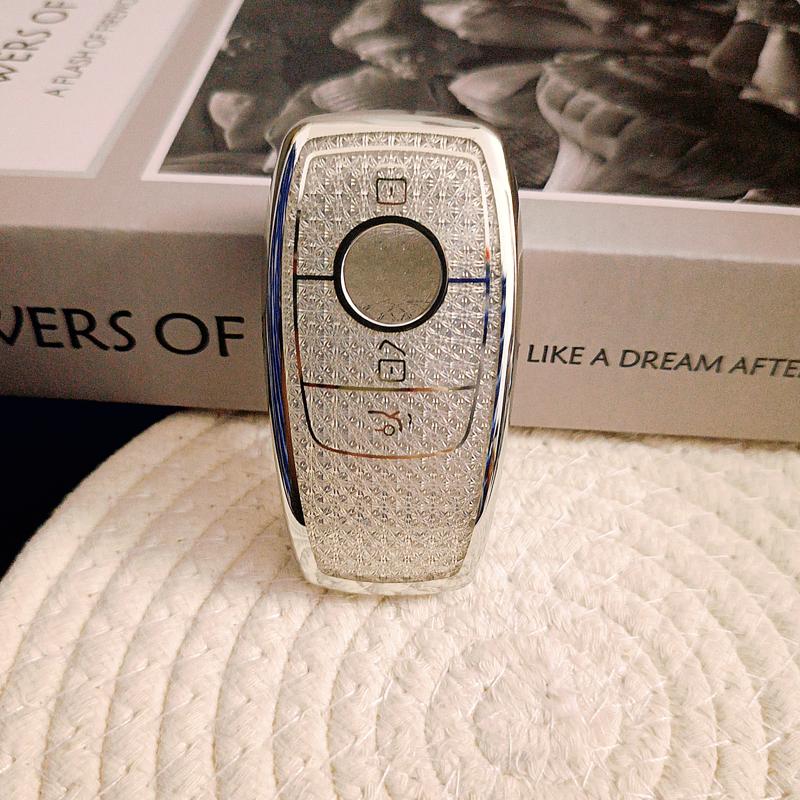 

White Diamond Tpu For Mercedes Benz A C E G Class Glc Cle Cla Glb Gls W177 W205 W213 W222 X167 Amg Remote Car Key Case Cover Fob