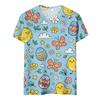 Women's Fashionable Casual Short-Sleeved Raglan Sleeve Easter Print T-Shirt Top