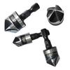 3pcs/1Set 90 Degree Countersink Drill Hexagonal Shank Drill Bit Cutter  Woodworking Hole Opener