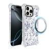 Etui Do Iphone 16 Pro Max Ibizu Dropguard Ultra Z Magsafe, Pastel Bloom, Lazurowe Szepty