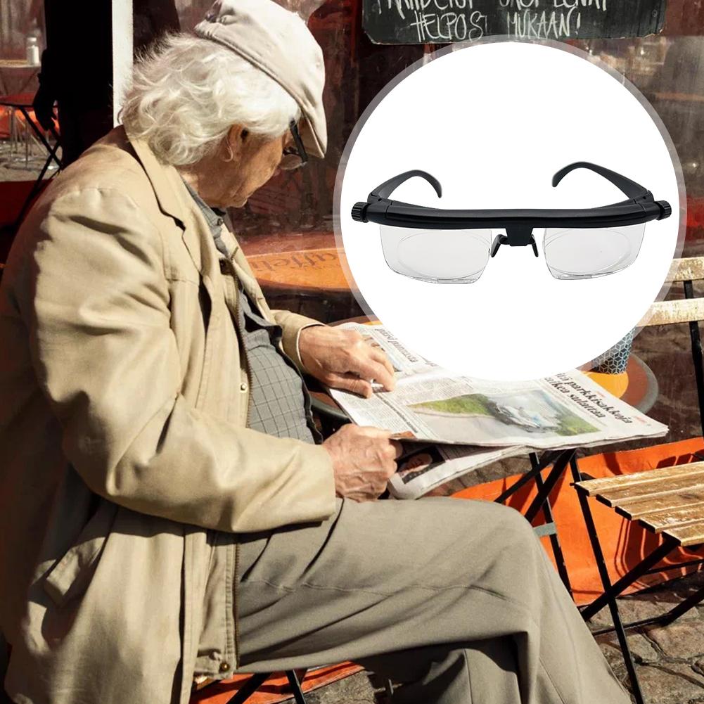 1/2Pcs Myopia Presbyopia Eyeglasses -6D To +3D Adjustable Degree Reading Glasses Variable Focus Distance Focus Reading Glasses