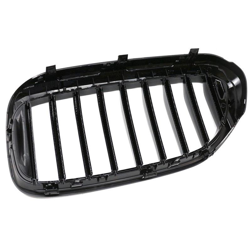 ABS Single Slat Gloss Black Grills Front Kidney Grill For Bmw 5 Series G30 G38 525I 530I 540I 550I 217- Car Replacement