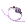 Hand-Woven Crystal Stone Mesh Pocket Bracelet Bracelet Adjustable Telescopic Mesh Pocket Net Holder B58