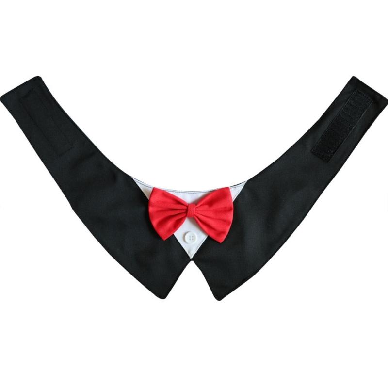 Classical BowTie Dog Necktie Soft Canvas Collar Decoration Gentlemen Pet Fashion Necktie Easy To Wear Pet Accessories