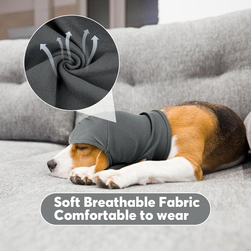 Calming Headband & Neck Gaiter for Dogs - Anti-Thunder & Startle Earmuffs