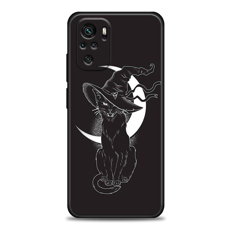 Phone Case For Xiaomi Redmi Note 11 10 8 Pro 9S 8A 10S 11S Soft Cover Witches Moon Tarot Mystery Totem For Redmi Note 8Pro 10Pro