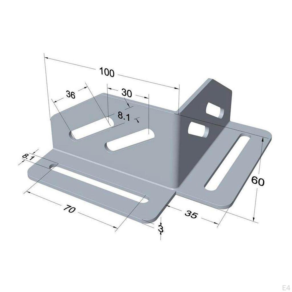 4 Pieces Corner Bracket Cargo Box Secure Holder Supplies Sturdy Easy Installation Roof Rack Clamp