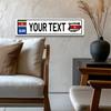 Personalized Suriname Metal Sign Waterproof Home Garage Wall Decor