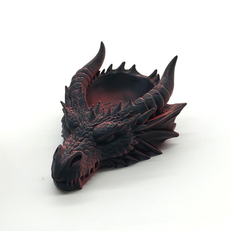 Dragon Head Storage Tray Gothic Jewelry Display Unique Storage Rack Fantasy Ornament for Bedroom Desk Home