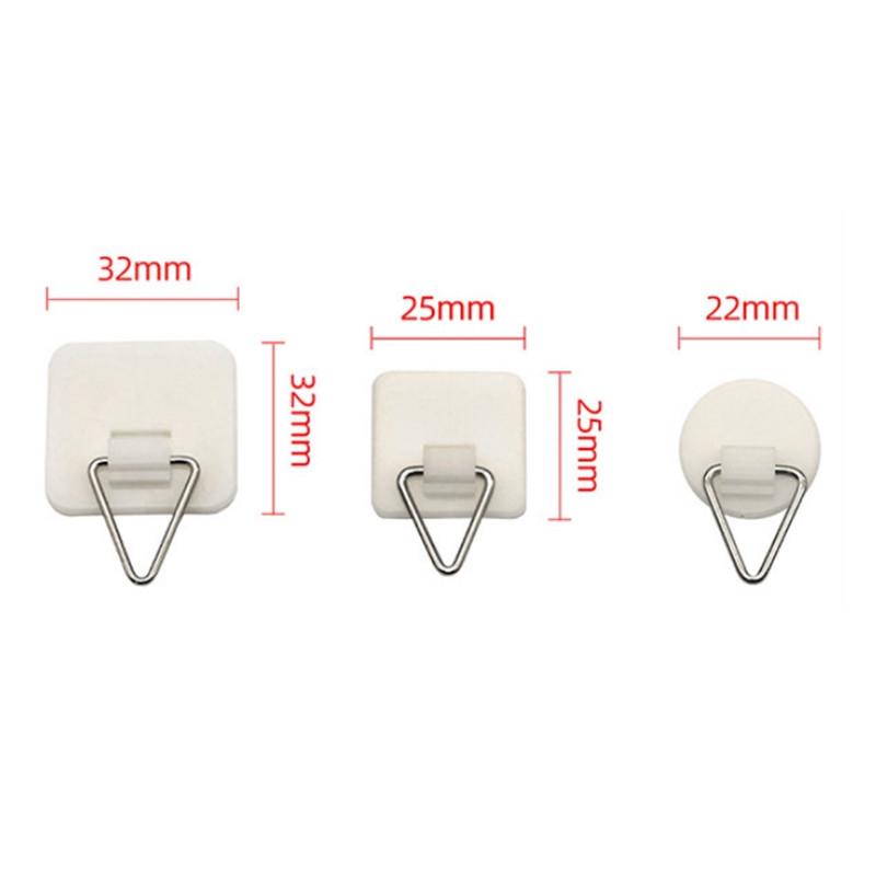 40Pcs Invisible Portable Vertical Wall Dishes Hook Plate Hanger Wall Art Decor Supplies Plate Holders Wall Hook